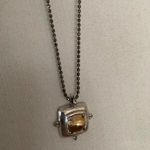 Brighton “AFFECTIONATE”two-toned silver gold necklace.